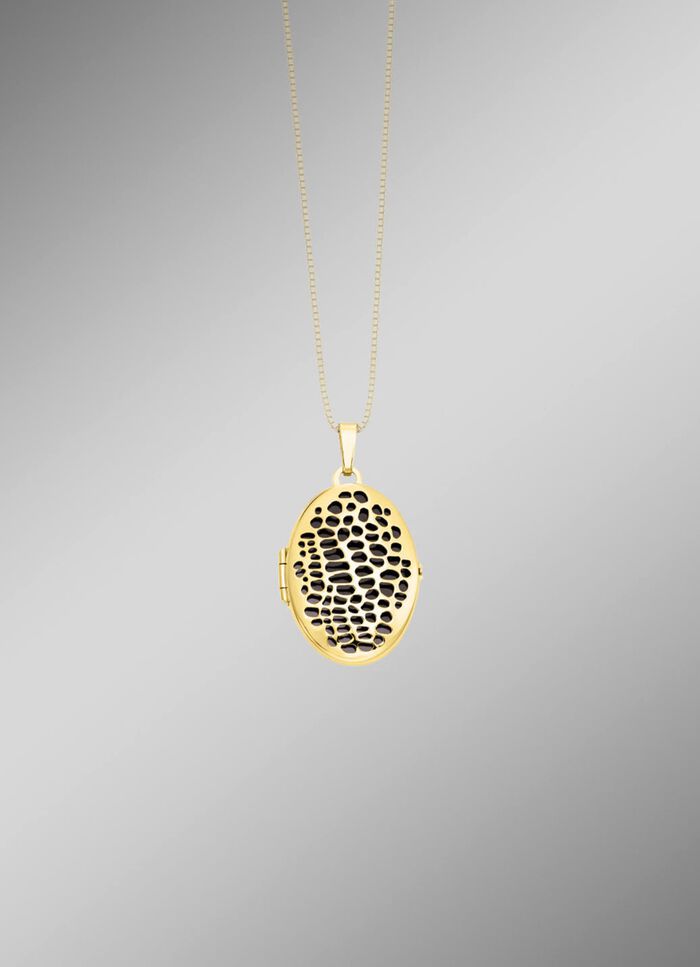 Medaillon mit Leopardenmuster 