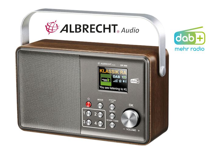 Albrecht DR860 bedienerfreundliches DAB+ Radio 