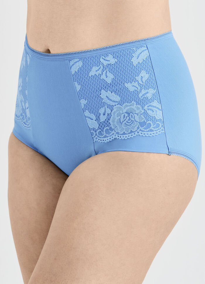 Miss Mary Miederhose mit Elastikspitze T&Uuml;RKISBLAU