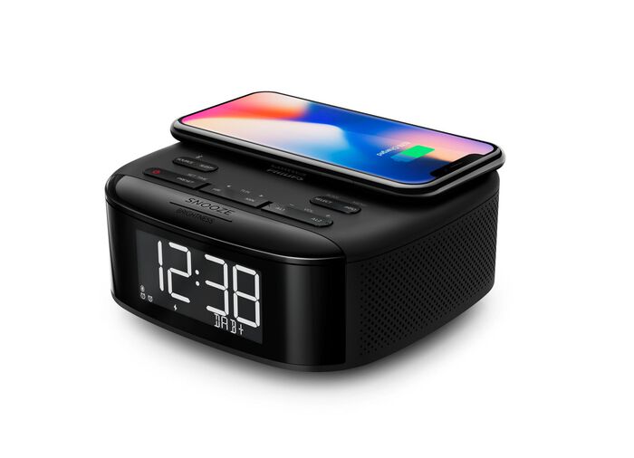 Bluetooth Radiowecker mit Qi-Ladeger&auml;t  