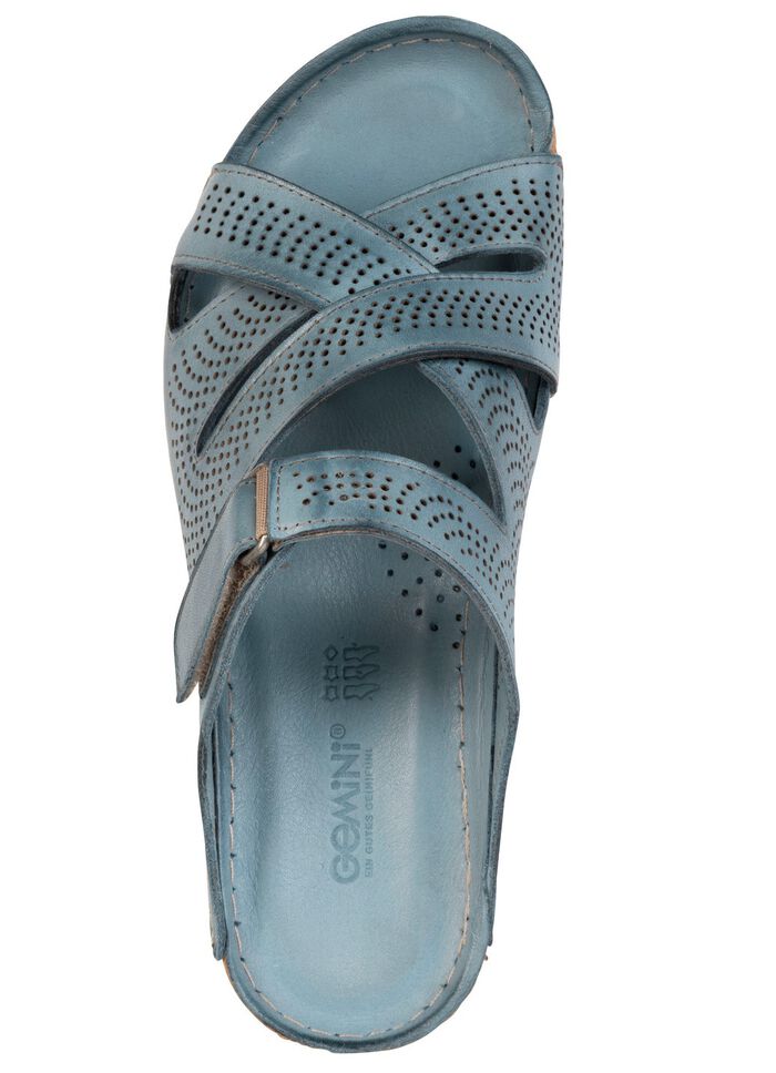 Gemini, sommerliche Damen-Pantoletten, Weite G, aus Leder 