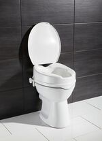Toilettensitzerhöhung mit Deckel 