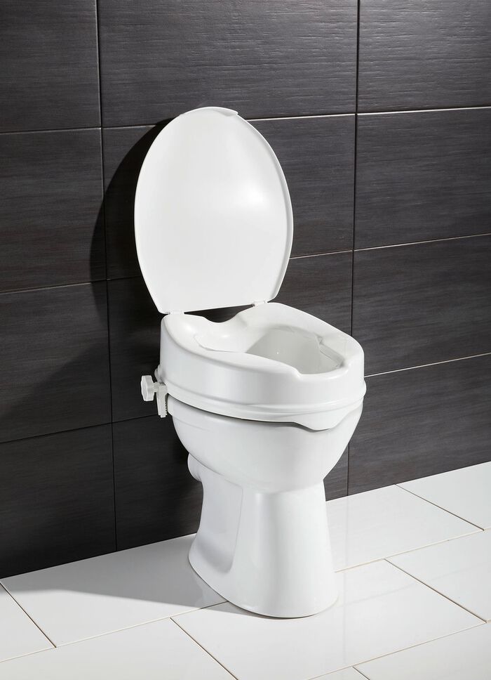 Toilettensitzerhöhung mit Deckel 