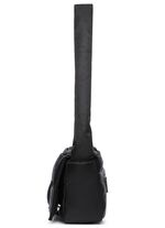 Collezione Alessandro Tasche aus zart gl&auml;nzendem Textilmaterial SCHWARZ