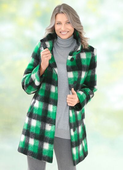 Longjacke mit Karodessin 