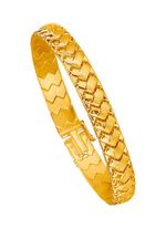 Schweres Armband  in Geflecht-Optik mit Kastenschloss 