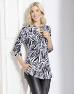 Shirt-Tunika mit Elasthan 