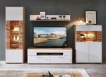 Wohnwand mit LED-Beleuchtung und Softclose 