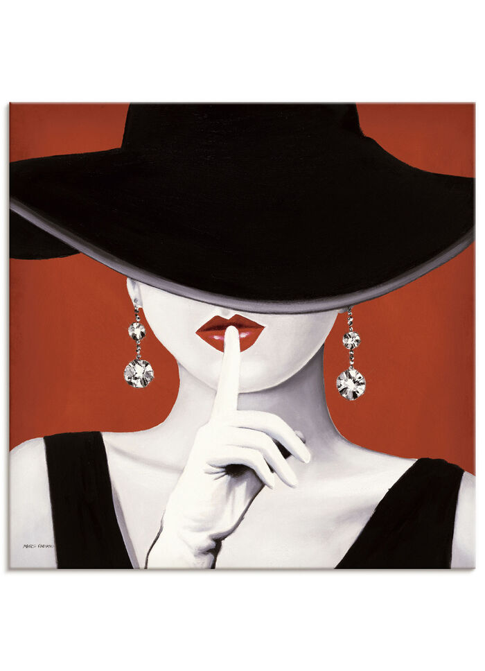 Hochwertiges Leinwandbild mit dem Titel Hut ab! 