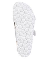 ELENA EDEN Pantolette mit Glitzersteinchen verzierten Schlie&szlig;en WEISS