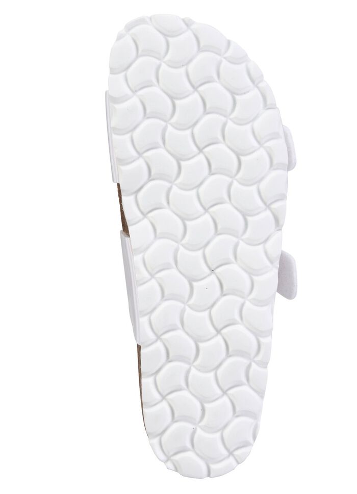 ELENA EDEN Pantolette mit Glitzersteinchen verzierten Schlie&szlig;en WEISS