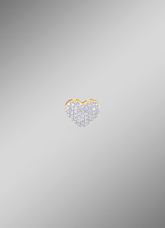 Herz-Anh&auml;nger mit 48 Diamanten 