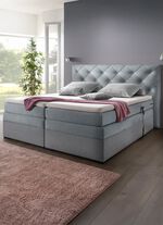 Boxspringbett elektrisch verstellbar per Fernbedienung GRAU