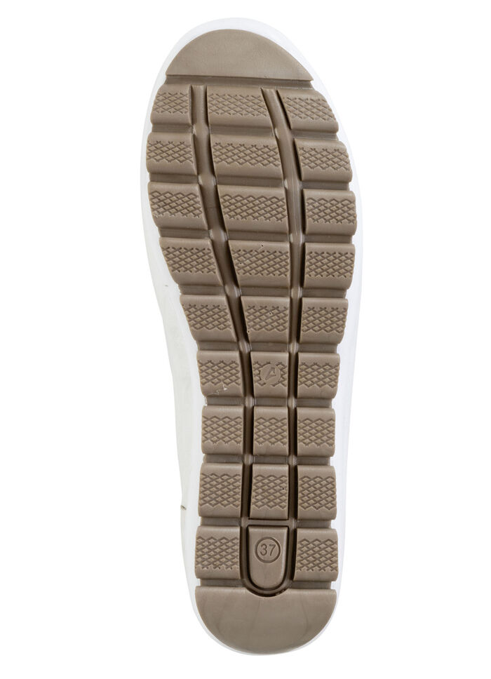 Gemini Slipper mit dezenter Knitter-Struktur WEISS