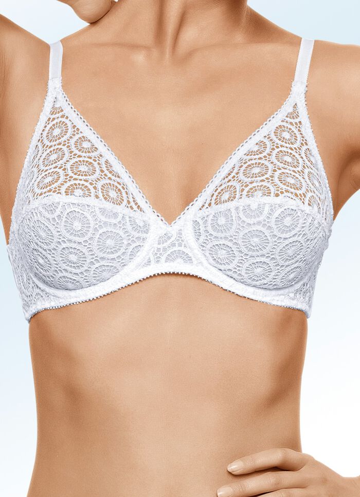 Chantelle Bügel-BH mit Stickereispitze im  Vorderteil WEISS