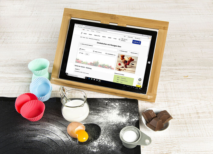 Kochbuchhalter aus Bambus 