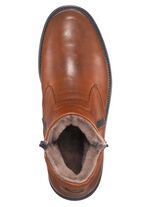 GINO GALANTE, gef&uuml;tterte Herren-Stiefel, Winterschuhe, mit Lammfell BRAUN