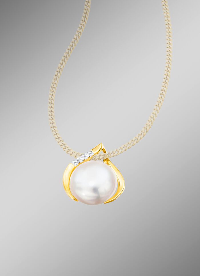 Anh&auml;nger mit S&uuml;&szlig;wasser-Zuchtperlen-Bouton 