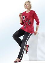 Hose mit angesagtem Zierband 