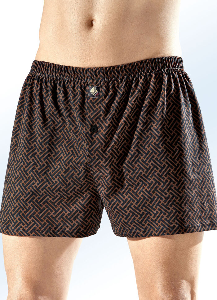Viererpack Boxershorts, allover dessiniert 