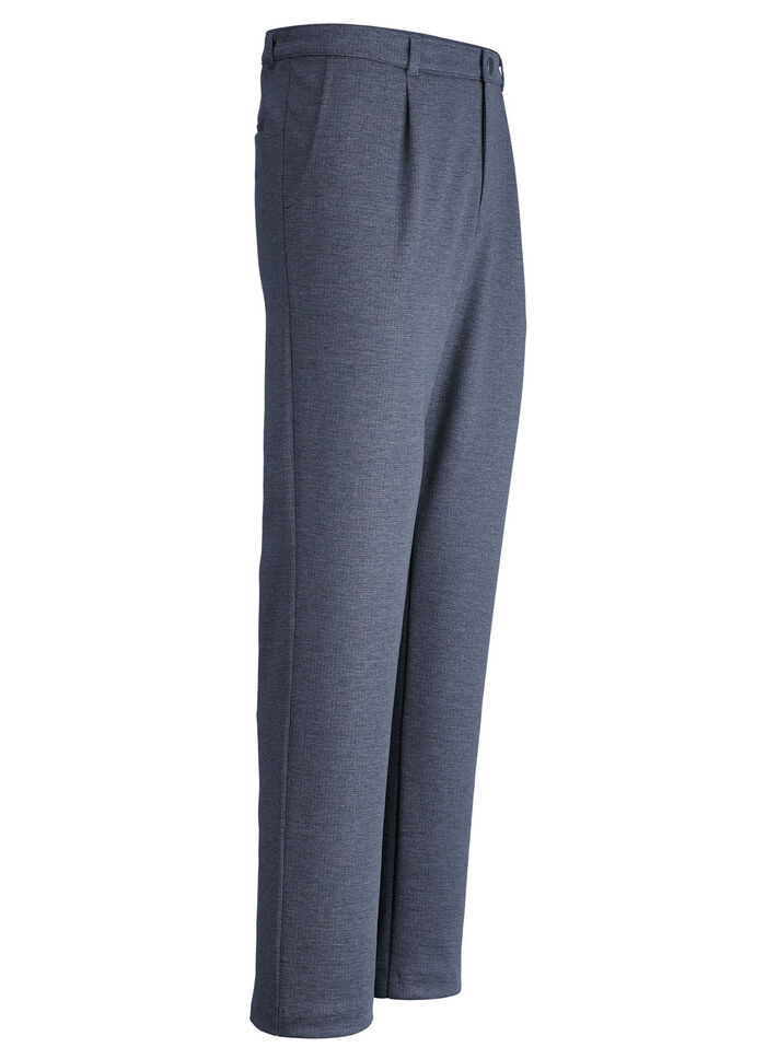 "Klaus Modelle"-Hose in 3 Farben RAUCHBLAU MELIERT