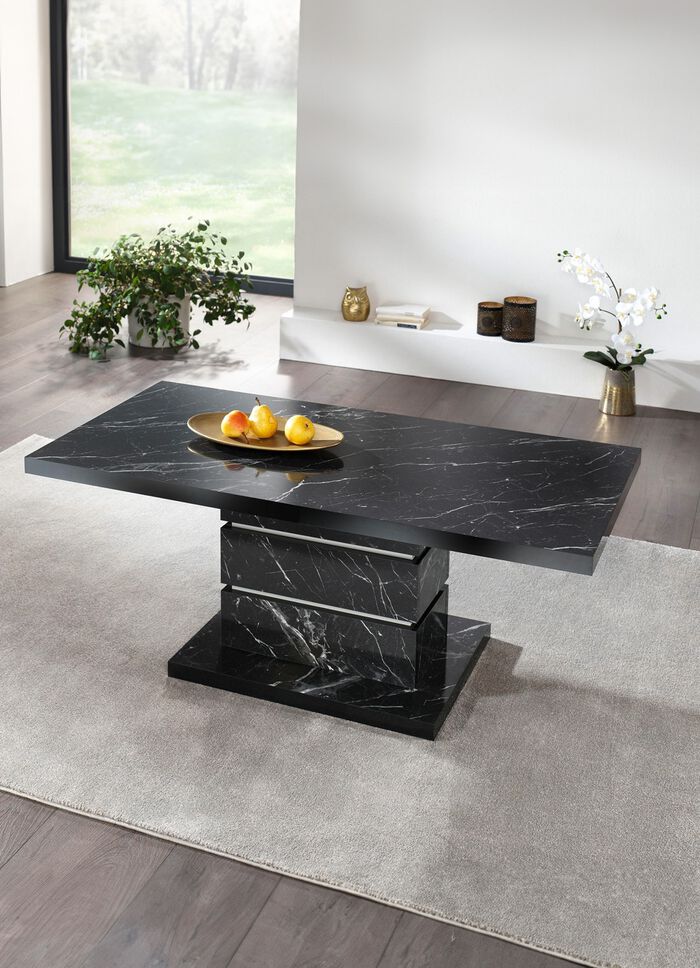 Eleganter Couchtisch mit Marmor-Optik 