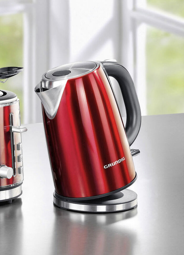 Grundig Frühstücksserie aus hochwertig lackiertem Edelstahl ROT