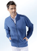 Jacke mit durchgehendem Rei&szlig;verschluss in 3 Farben BLAU