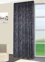 Dekoschal mit Umschlagsaum SCHWARZ