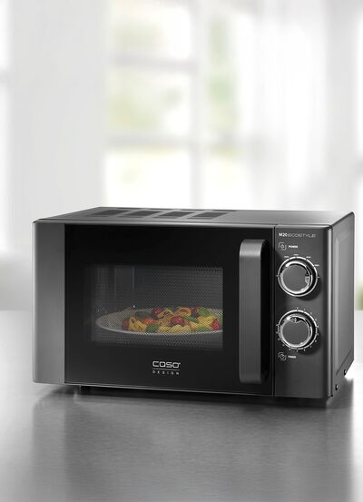 Einfach zu bedienende CASO Mikrowelle 