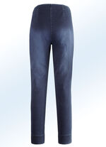Kn&ouml;chellange Jeans in Schlupfform DUNKELBLAU
