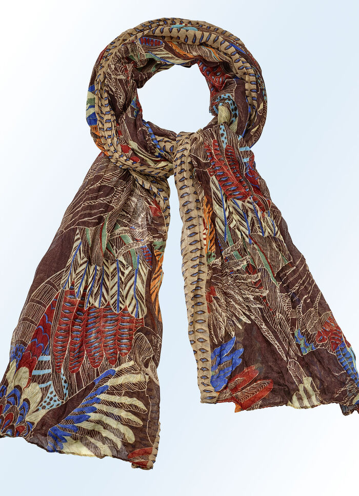 Schal mit Fantasiedessin 