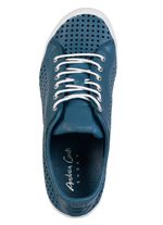 Andrea Conti, sommerliche Damen-Schn&uuml;rschuhe, mit herausnehmbarem Fu&szlig;bett BLAU