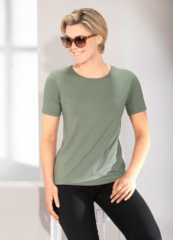 Kombistarkes Shirt in 9 Farben KHAKI