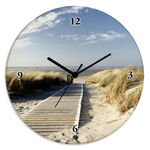 Wanduhr aus Glas 