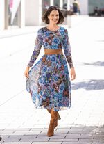 Kleid mit farbbrillantem Inkjet-Druck 