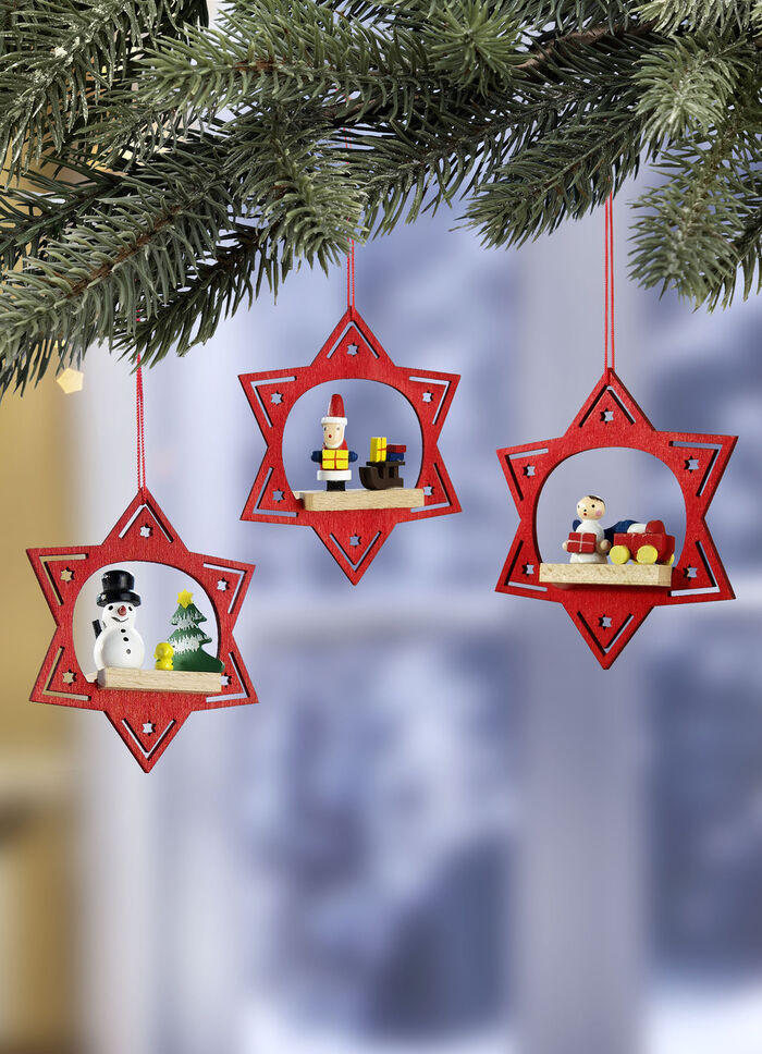 Baumhänger aus Holz, 3er-Set