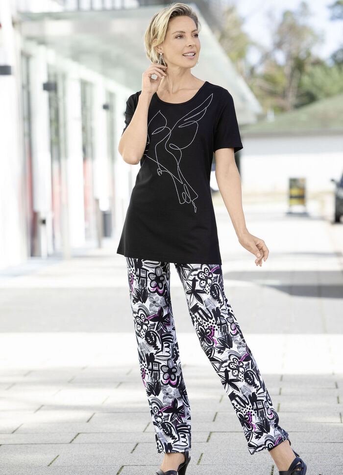 Hose mit farbbrillantem Inkjet-Druck 