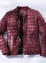 Lederkurzjacke von &bdquo;Cabrini&ldquo; in 3 Farben ANTIK DUNKELROT