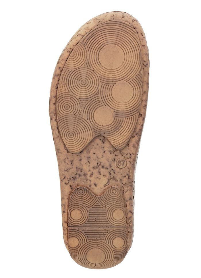 ELENA EDEN, sommerliche Damen-Pantoletten, aus Leder 