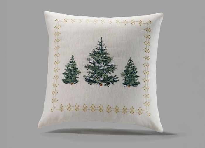 Tisch- und Raumdekoration mit Glitzergarn ECRU