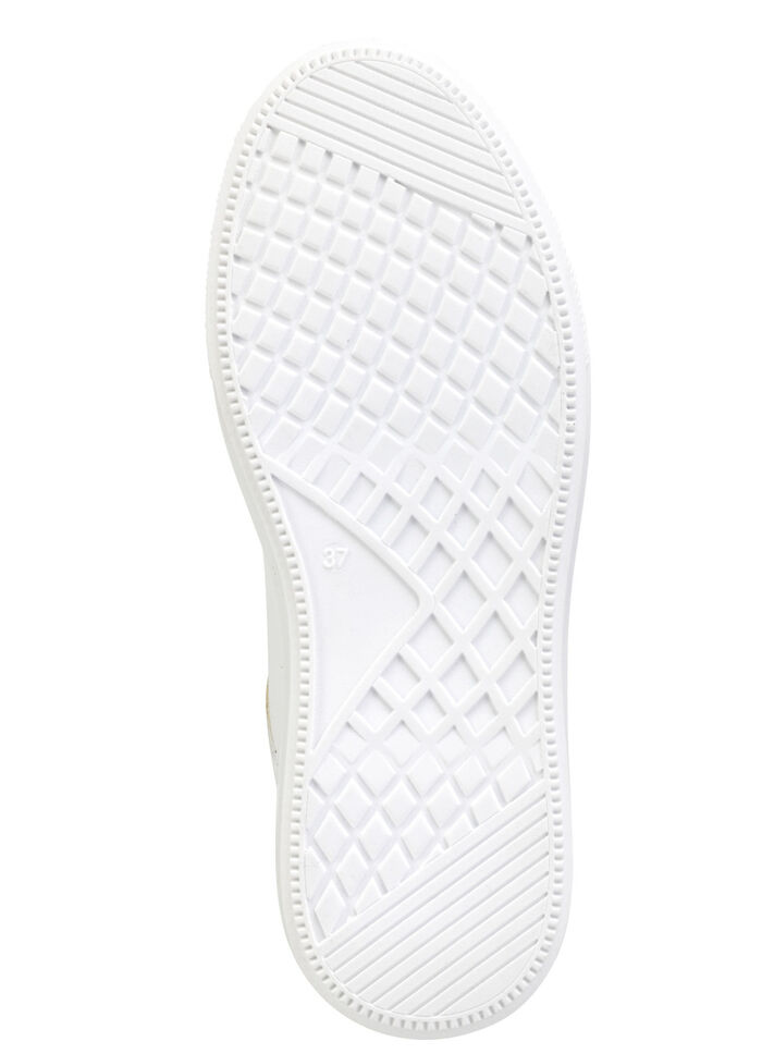 ELENA EDEN Sneaker mit niedlichen Herzchen besetzt WEISS-BUNT