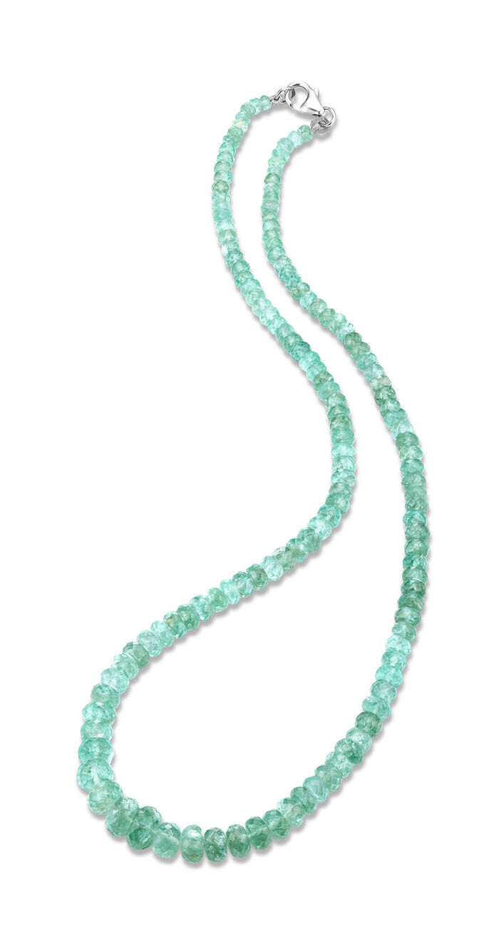 Zeitlose Halskette mit Neon-Apatit 