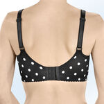 Schwarzer BH mit weißem Punktedessin 
