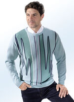 Rundhalspullover in 2 Farben JADE