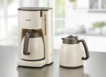 Korona Thermo-Kaffeemaschine mit 2 Thermokannen CREME