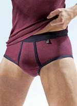 Pfeilring Dreierpack Slips mit Einfassungen, uni 