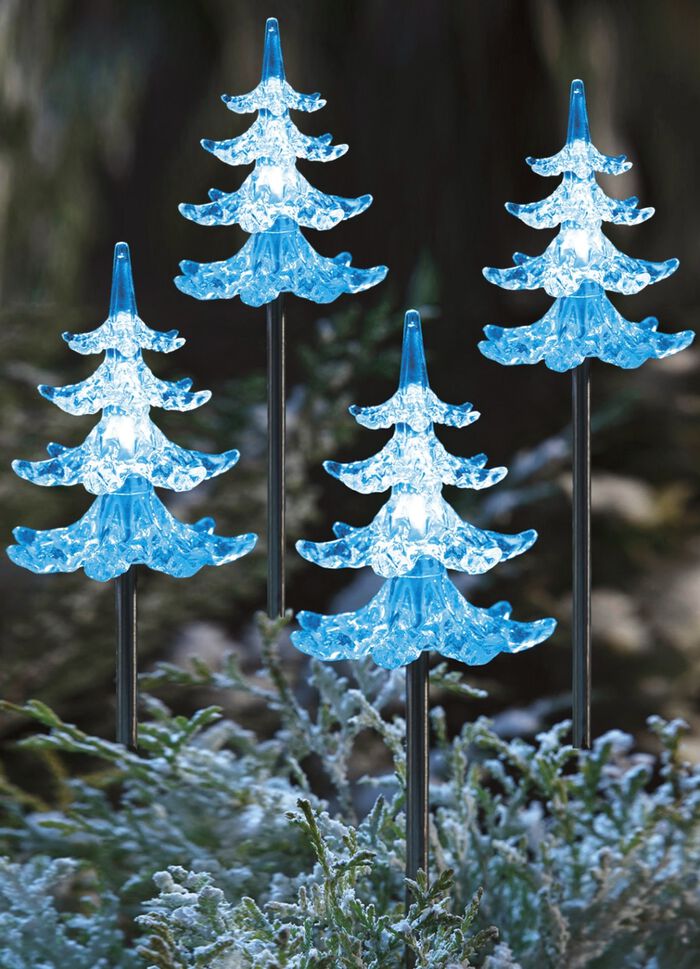 Solarstecker Tannenbaum, 4er-Set