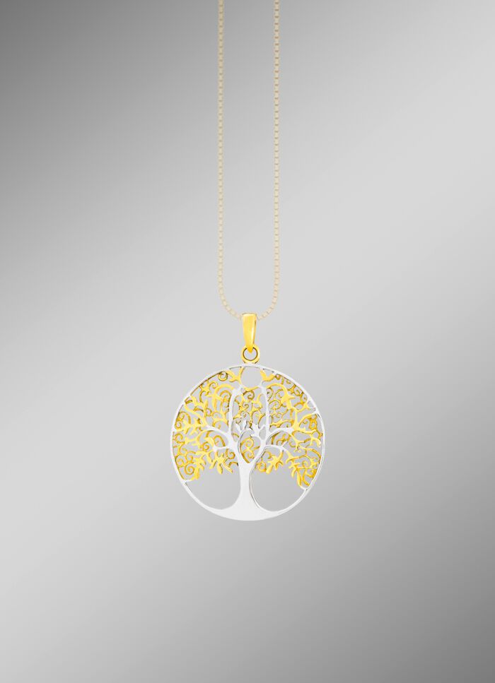 Lebensbaum-Anh&auml;nger aus Silber 