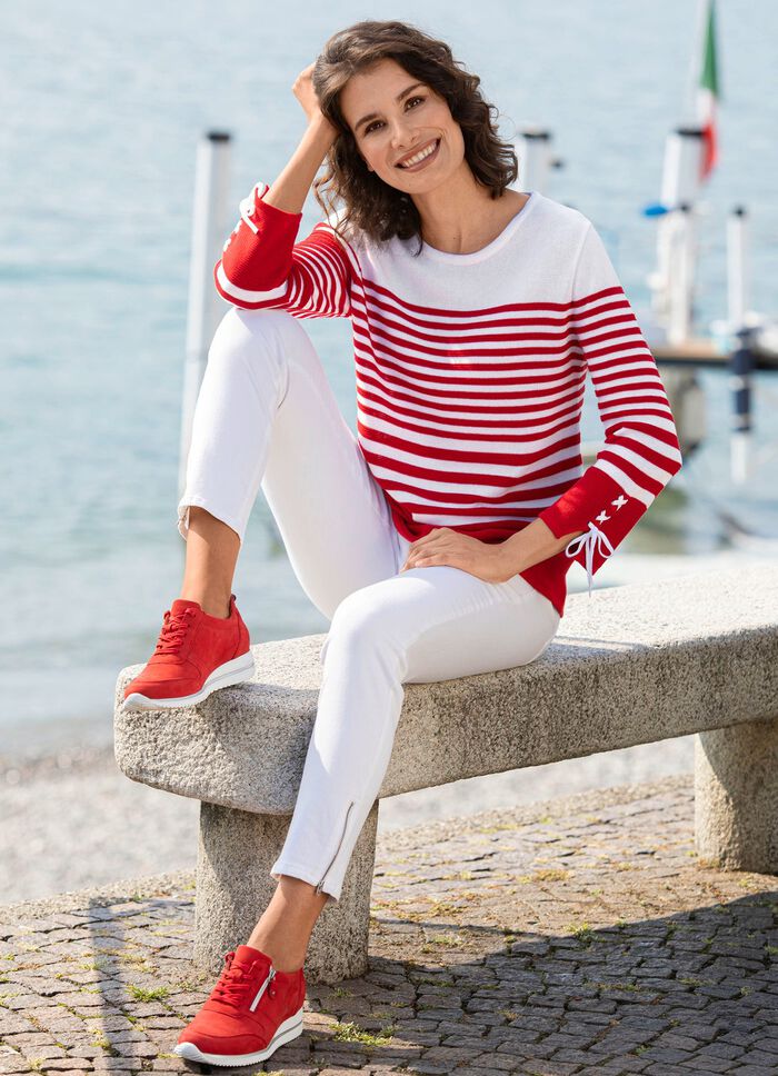 Pullover in Ringeldessin 